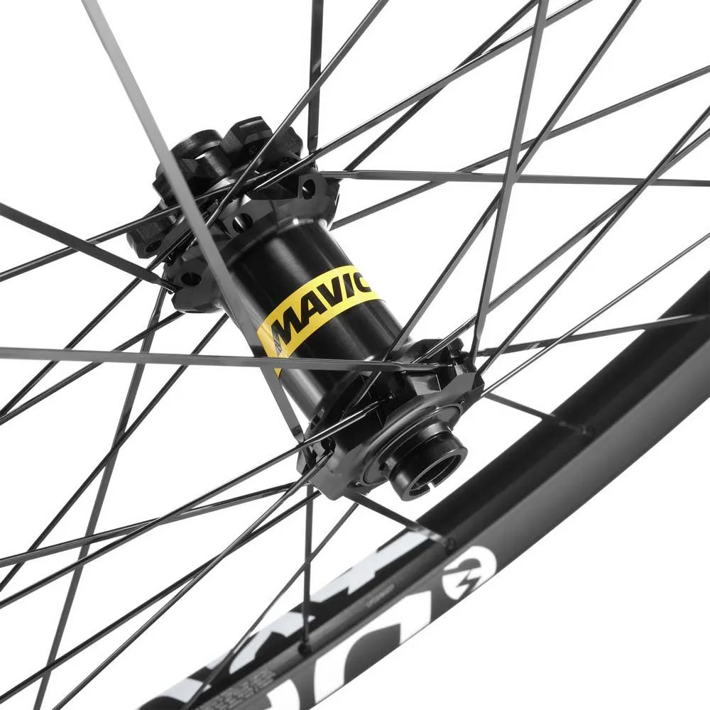 Mavic E-deemax 29´´ Boost Cl Disc Tubeless Mtb-hjulset, Black / white, 15 x 110 / 12 x 148mm, Shimano Micro Spline