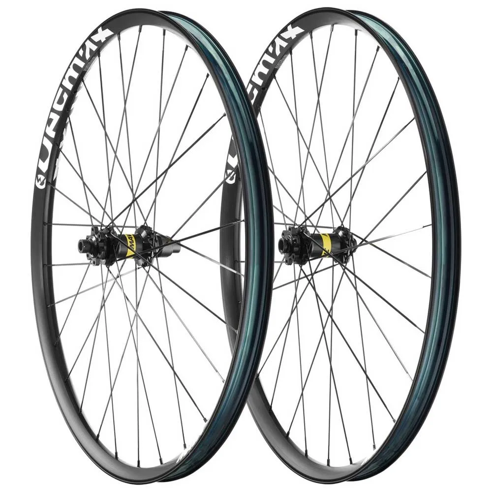 Mavic E-deemax 29´´ Boost Cl Disc Tubeless Mtb-hjulset, Black / white, 15 x 110 / 12 x 148mm, Shimano Micro Spline