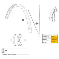 Mavic Ebm X20 Bakfälg Mavic Ebm X20 Bakfälg