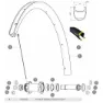 Mavic Främre Navlagerset, Silver / black, 20 x 32 x 7 / 25 x 37 x 7mm