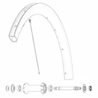 Mavic Front Cosmic Sl 40 Rb Landsvägscykelfälg