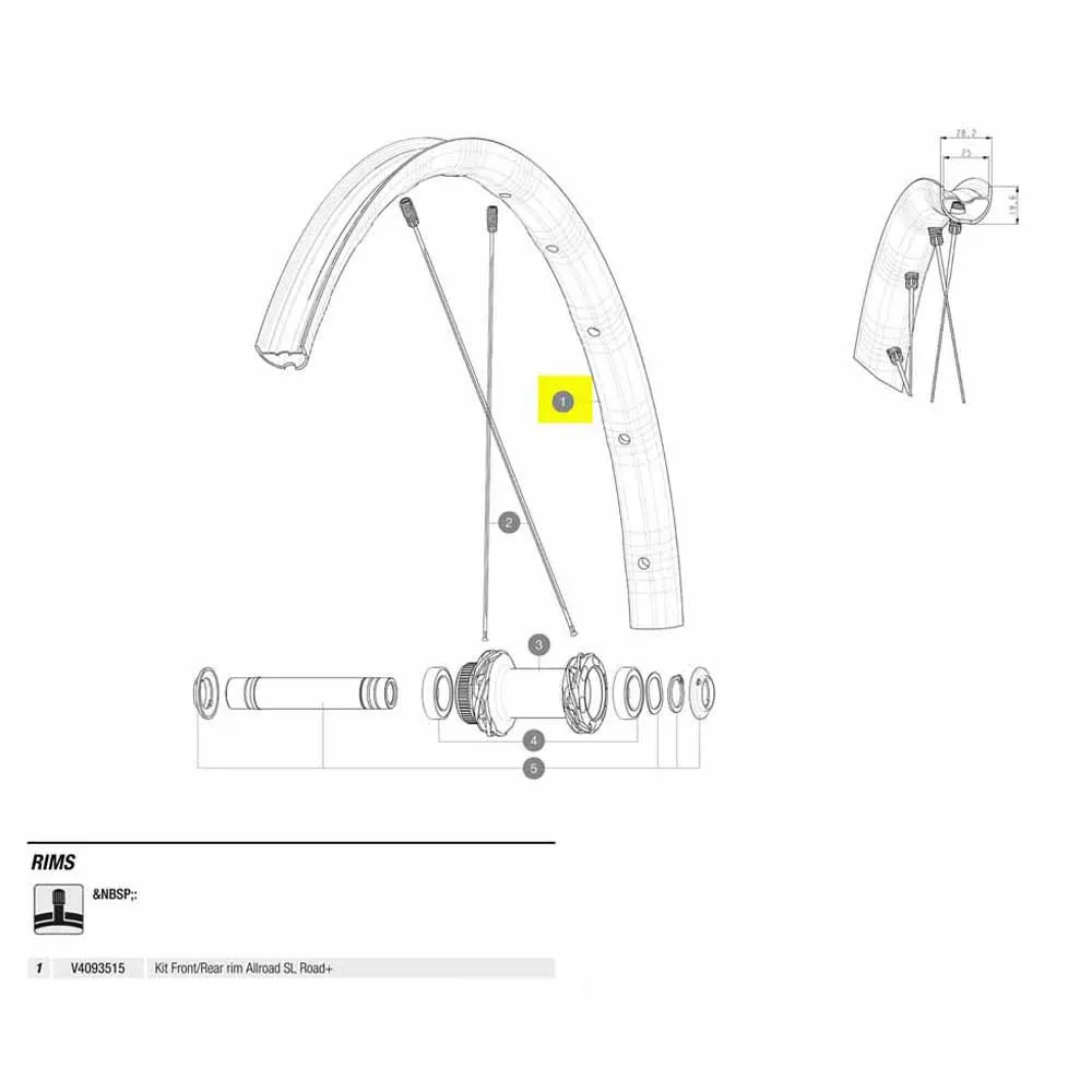 Mavic Front/rear Allroad Sl Road+ Landsvägscykelfälg, Black, 700 - 28"