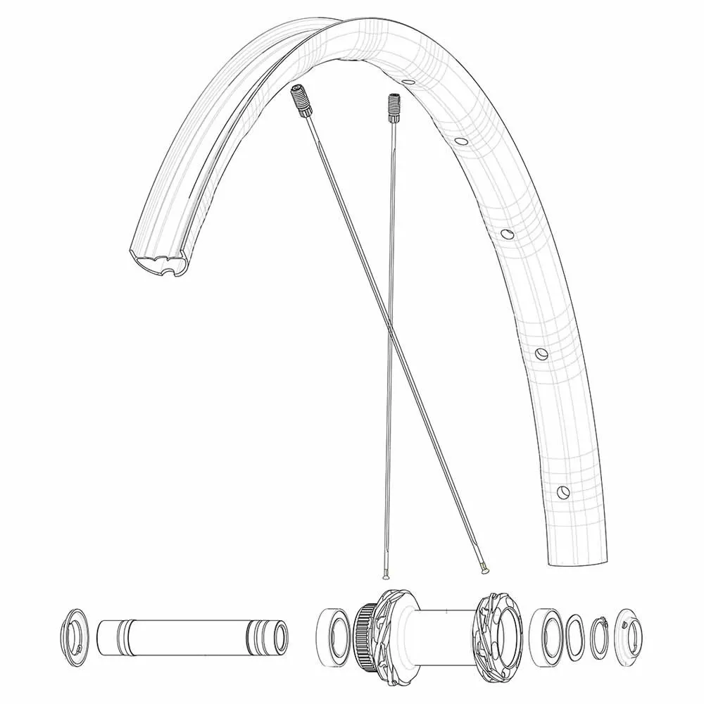 Mavic Front/rear Allroad Sl Road+ Landsvägscykelfälg, Black, 700 - 28"