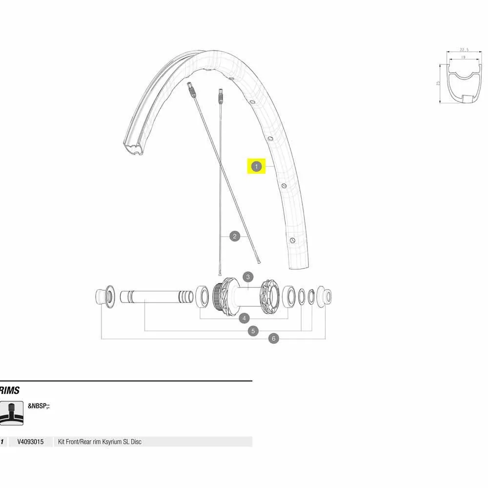 Mavic Front/rear Ksyrium Sl Disc Landsvägscykelfälg, Black, 700 - 28"