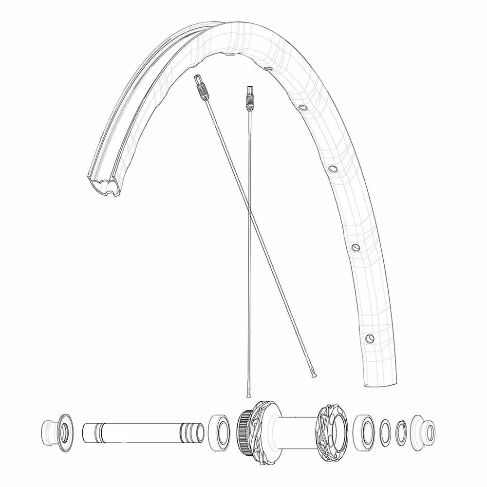 Mavic Front/rear Ksyrium Sl Disc Landsvägscykelfälg, Black, 700 - 28"