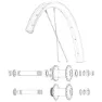 Mavic Jbent Ekrar 18 Enheter, Black, 272mm