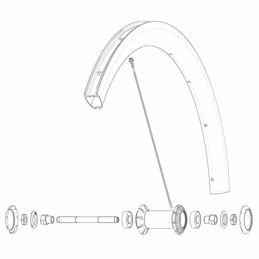 Mavic Kit 10 Front/rear Cosmic Pro Carbon Ust Ekrar, Black, 268mm