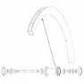 Mavic Kit 10 Front/rear Cosmic Pro Carbon Ust Ekrar, Black, 268mm