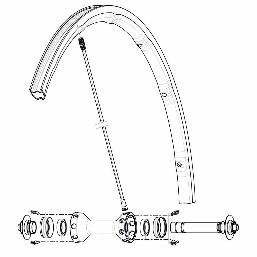 Mavic Kit 10 Front/rear Rsys 2020 Ekrar, Black, 282.7mm