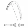 Mavic Kit 12 Front Ksyrium S Disc Ebm Ekrar, Black, 291mm