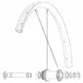 Mavic Kit 12 Front/rear Allroad 650b Ekrar, Black, 277mm