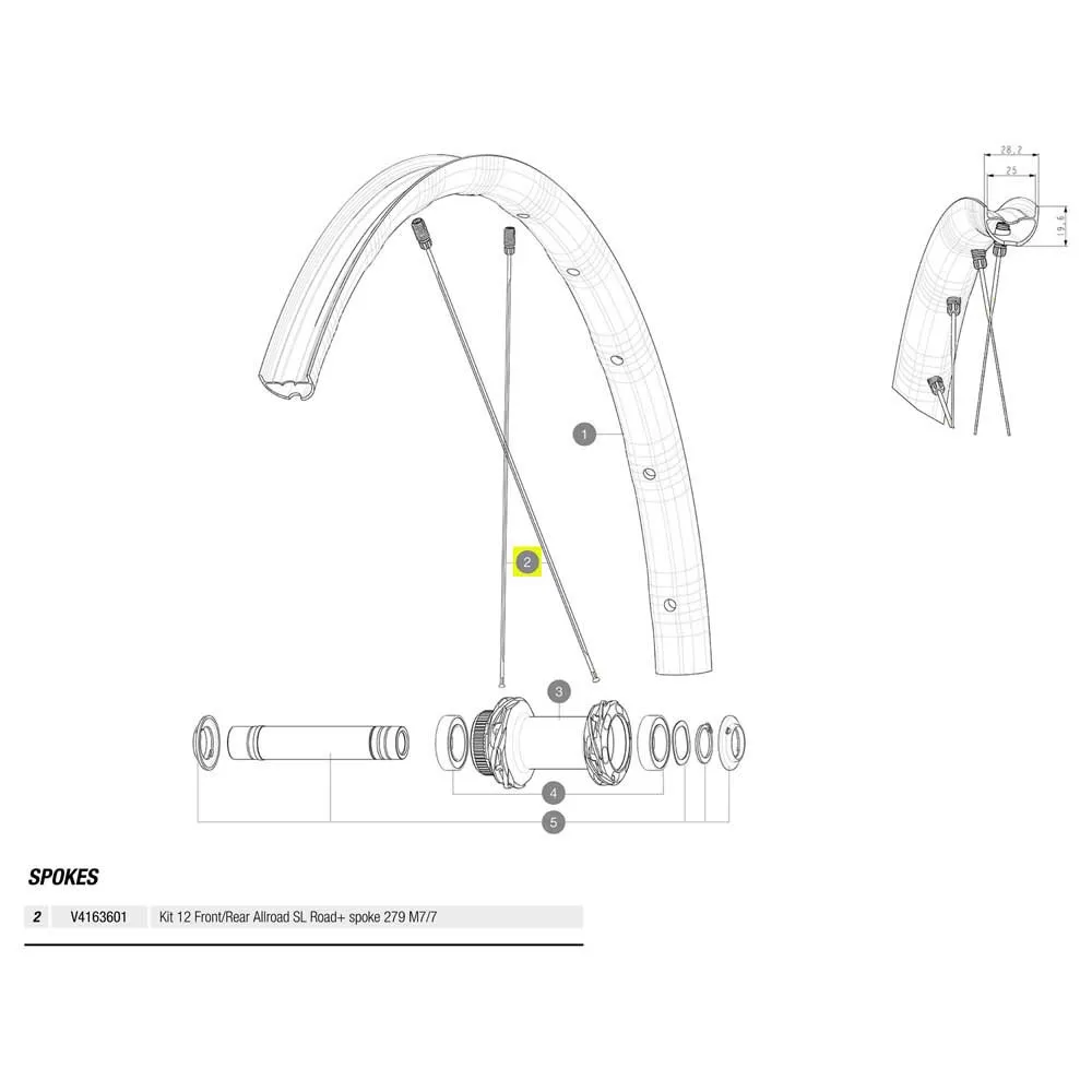 Mavic Kit 12 Front/rear Allroad Sl Road Ekrar, Black, 279mm Mavic Kit 12 Front/rear Allroad Sl Road Ekrar, Black, 279mm