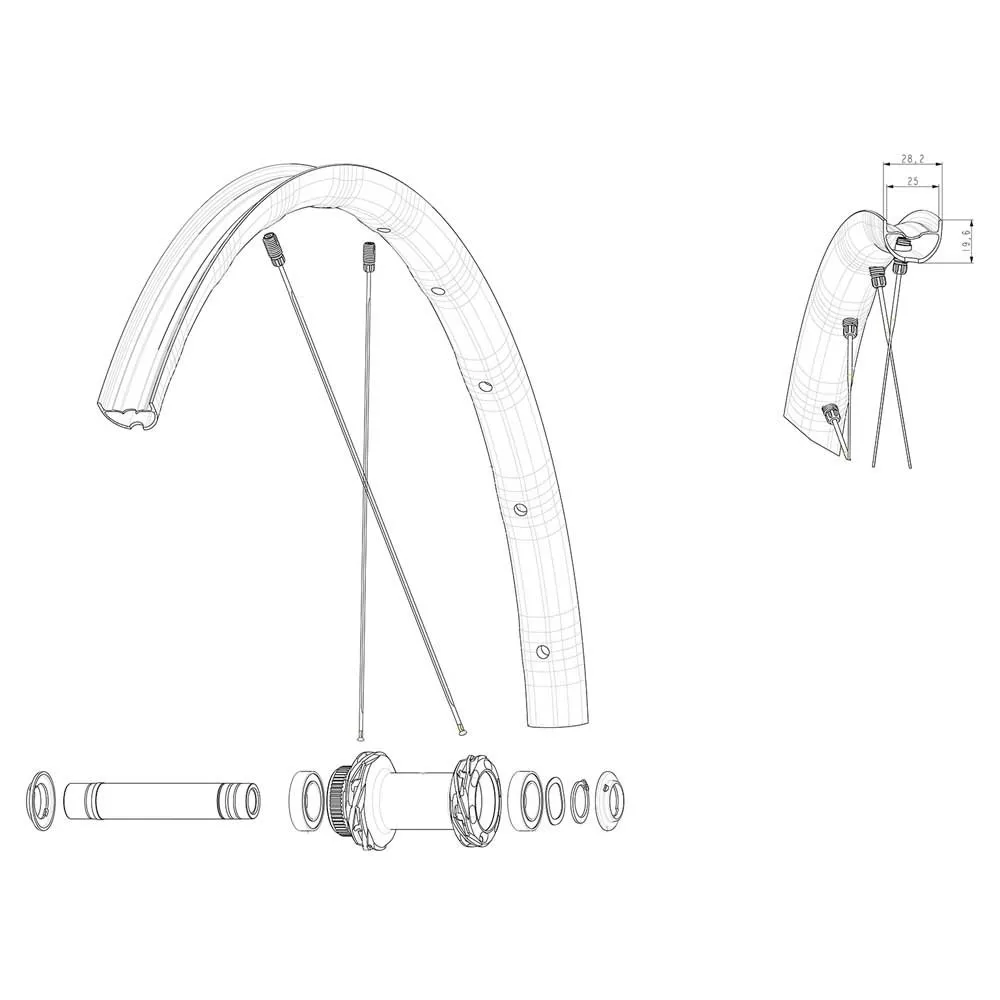 Mavic Kit 12 Front/rear Allroad Sl Road Ekrar, Black, 279mm Mavic Kit 12 Front/rear Allroad Sl Road Ekrar, Black, 279mm
