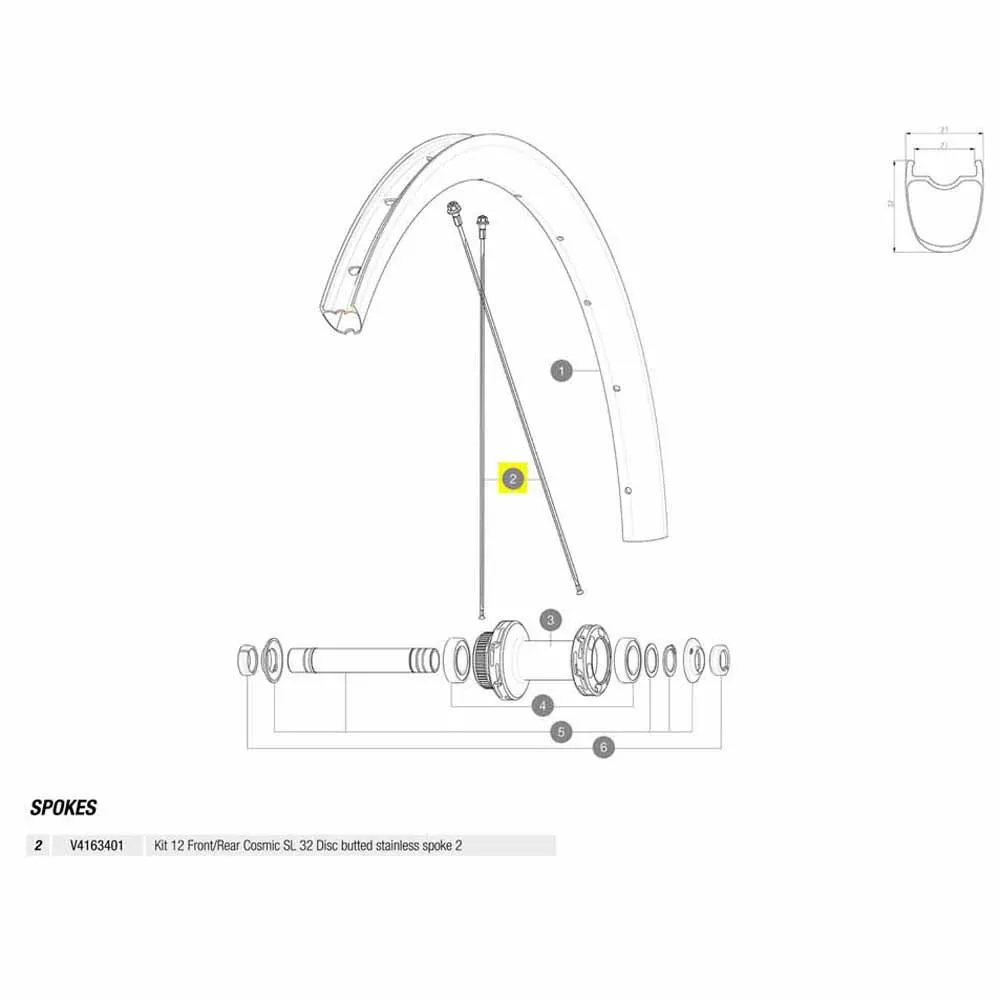 Mavic Kit 12 Front/rear Cosmic Sl 32 Disc Ekrar, Black, 284mm Mavic Kit 12 Front/rear Cosmic Sl 32 Disc Ekrar, Black, 284mm