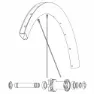 Mavic Kit 12 Front/rear Cosmic Sl 45 Disc Ekrar, Black, 271mm