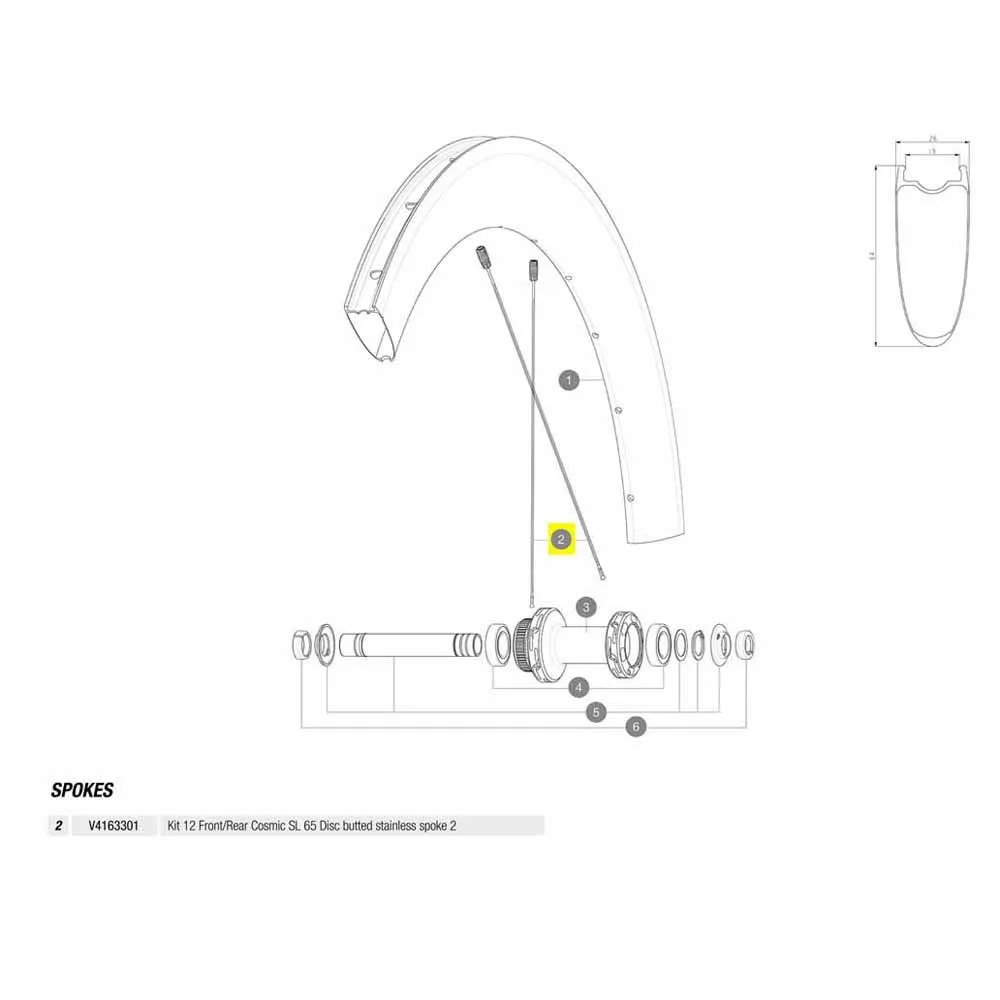 Mavic Kit 12 Front/rear Cosmic Sl 65 Disc Ekrar, Black, 254mm Mavic Kit 12 Front/rear Cosmic Sl 65 Disc Ekrar, Black, 254mm