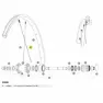 Mavic Kit 12 Rear Ksyrium S Ds Ekrar, Black, 278mm