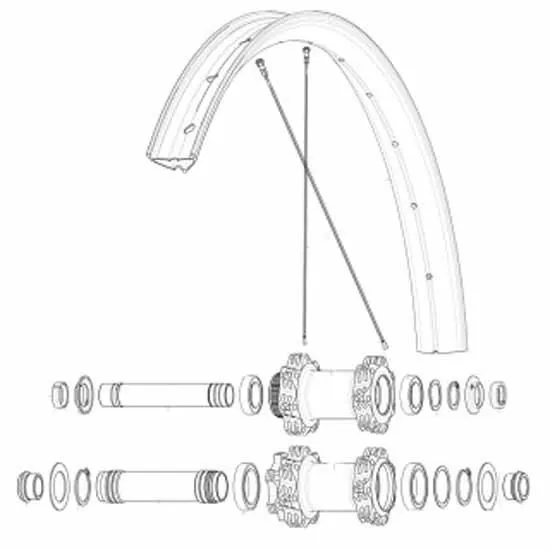 Mavic Kit 14 Front Edeemax 27.5´´ Ekrar, Black, 284mm