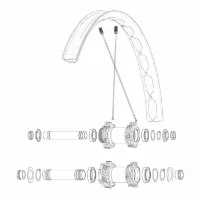 Mavic Kit 14 Front Edeemax S 27.5´´ Ekrar