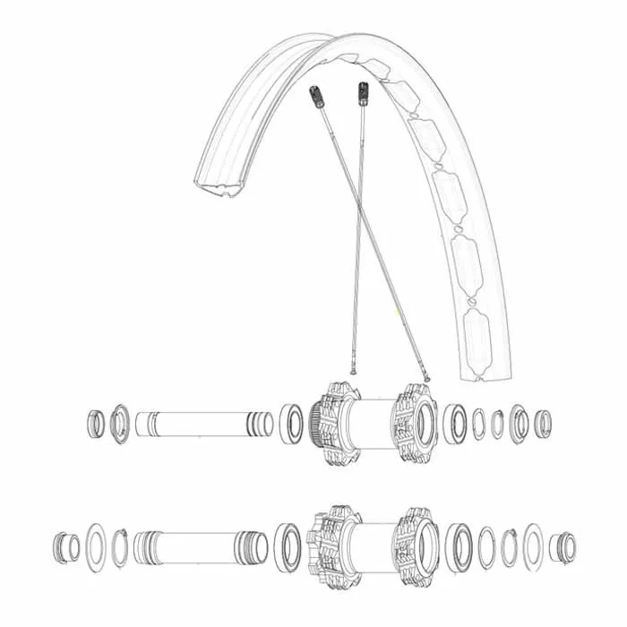 Mavic Kit 14 Front Edeemax S 27.5´´ Ekrar, Black, 287mm