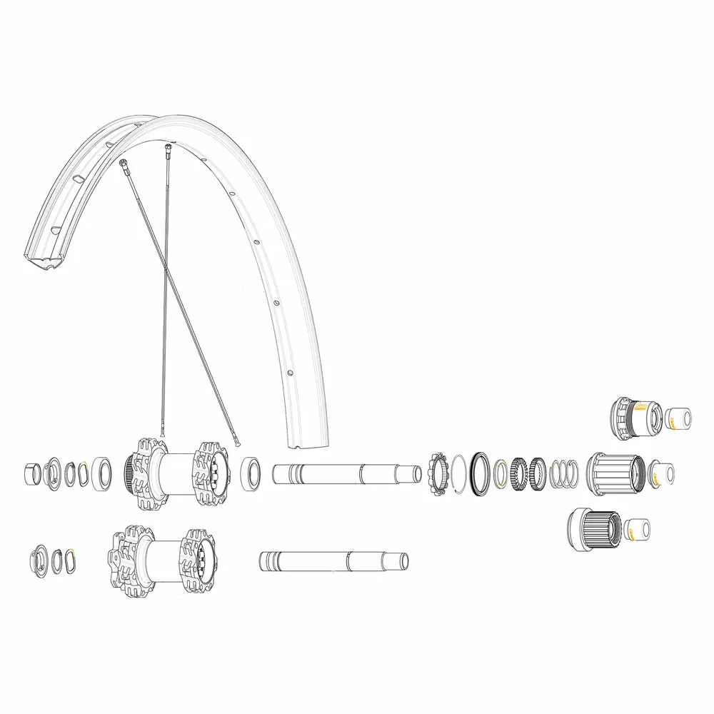 Mavic Kit 14 Rear Drive Side Edeemax 29´´ Ekrar, Black, 303mm