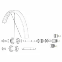 Mavic Kit 14 Rear Non Drive Side Edeemax 27.5´´ Ekrar Mavic Kit 14 Rear Non Drive Side Edeemax 27.5´´ Ekrar