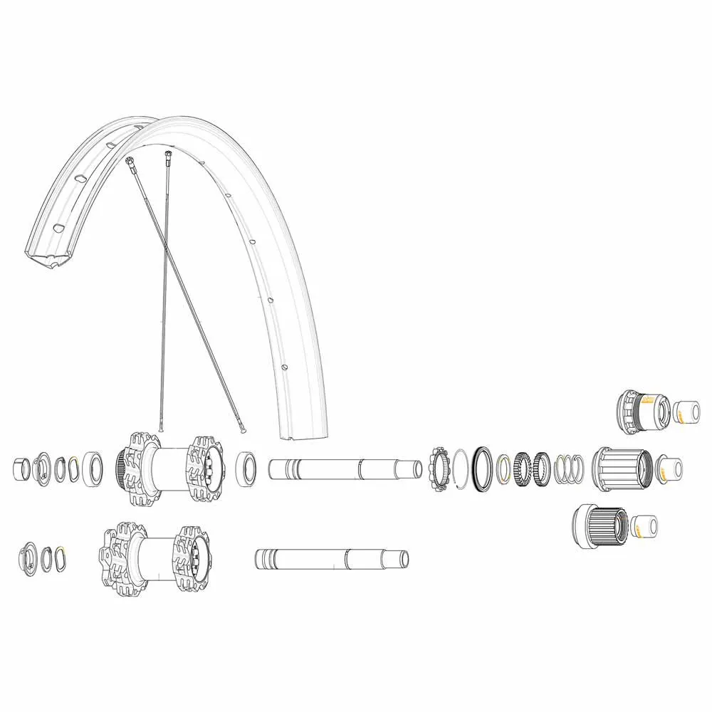 Mavic Kit 14 Rear Non Drive Side Edeemax 27.5´´ Ekrar Mavic Kit 14 Rear Non Drive Side Edeemax 27.5´´ Ekrar