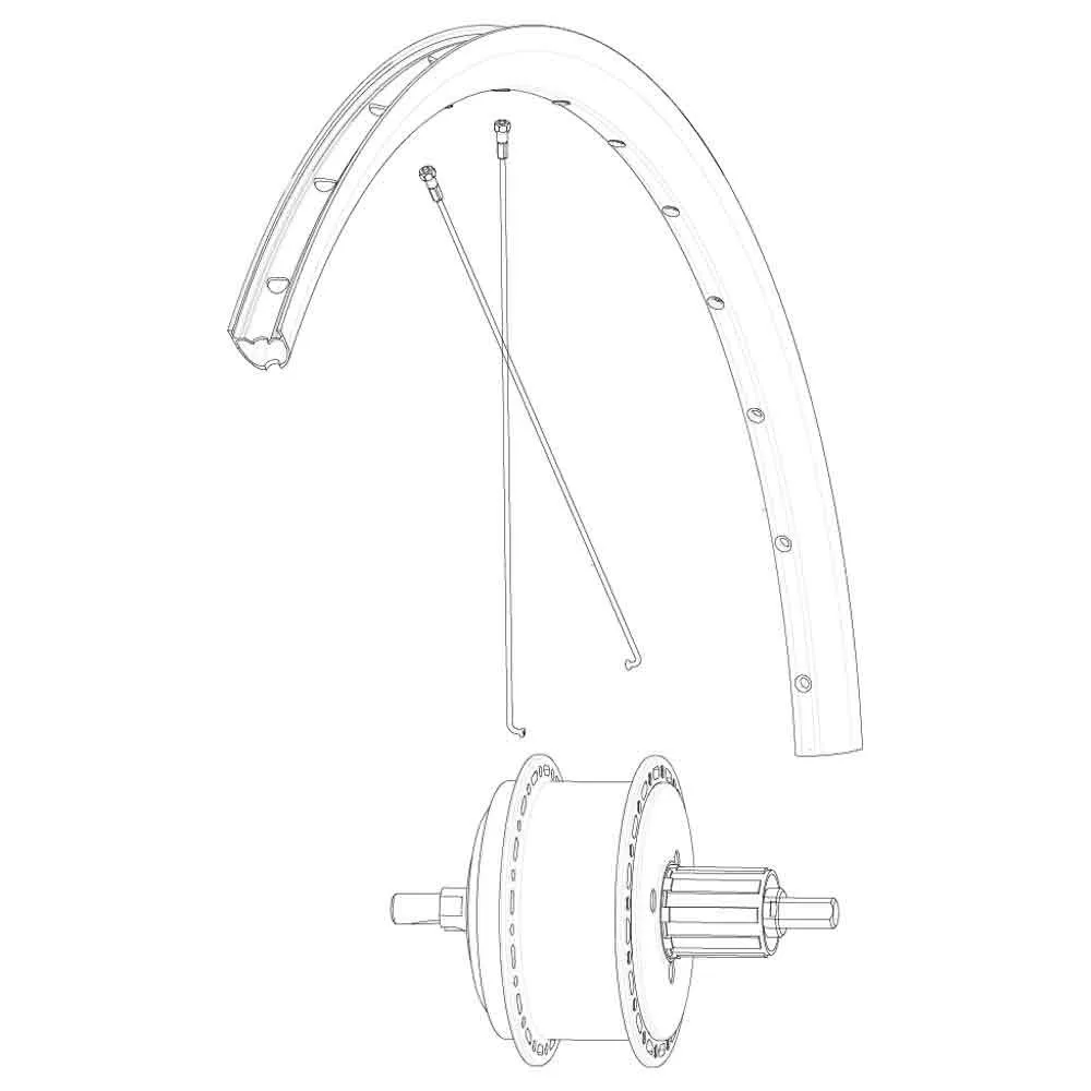 Mavic Kit 16 Rear Ksyrium S Disc Ebm Ekrar