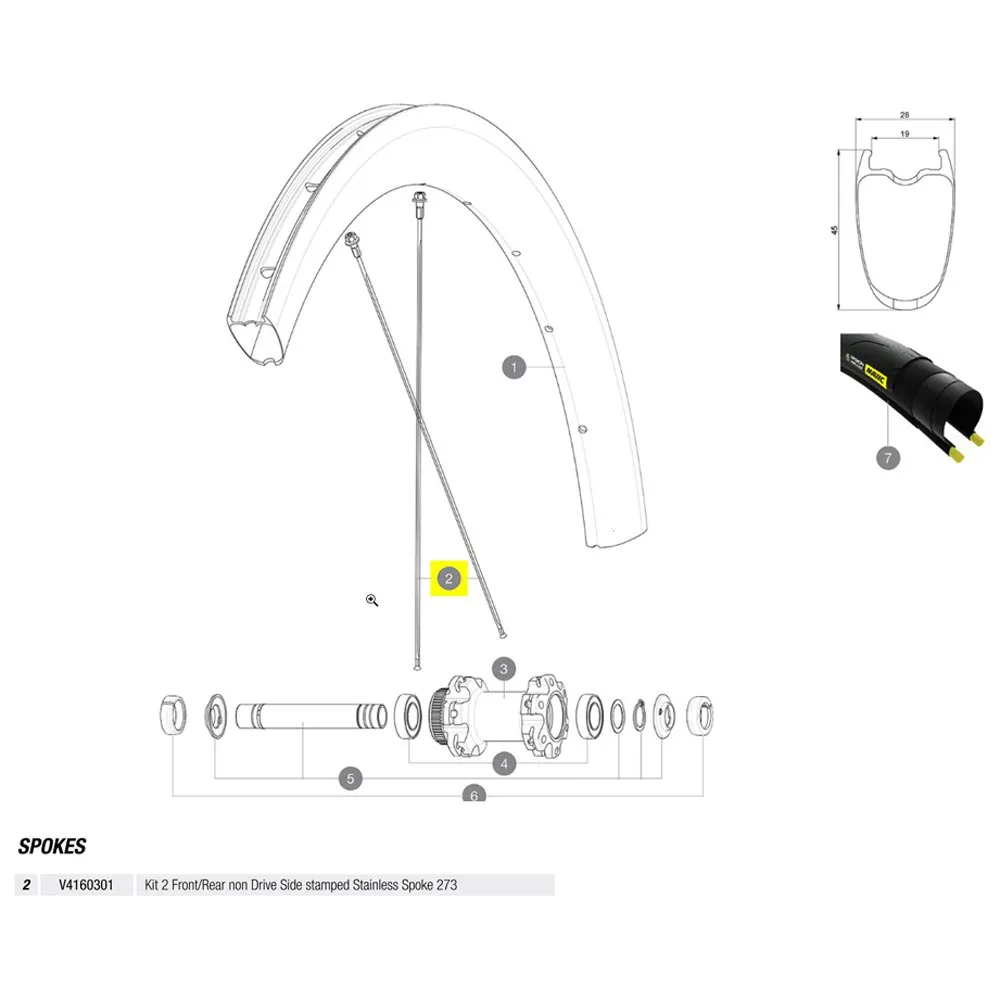 Mavic Kit 2 Front/rear Cosmic Pro Carbon Ust Disc Ekrar