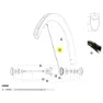 Mavic Kit 2 Front/rear Cosmic Pro Carbon Ust Ekrar, Black, 268mm