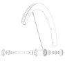 Mavic Kit 2 Front/rear Cosmic Pro Carbon Ust Ekrar, Black, 268mm