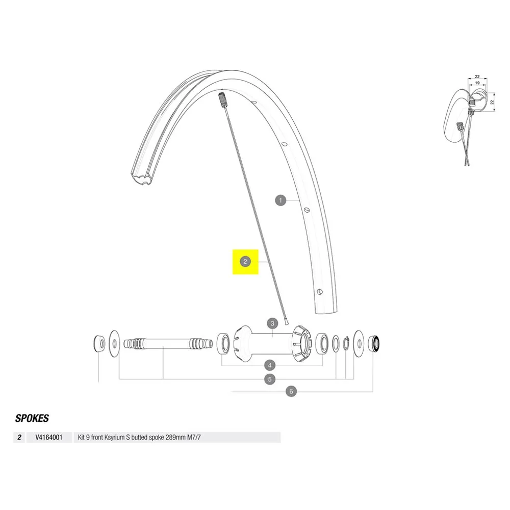 Mavic Kit 9 Front Ksyrium S Ekrar, Black, 289mm Mavic Kit 9 Front Ksyrium S Ekrar, Black, 289mm