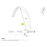 Mavic Kit 9 Front Ksyrium S Ekrar, Black, 289mm