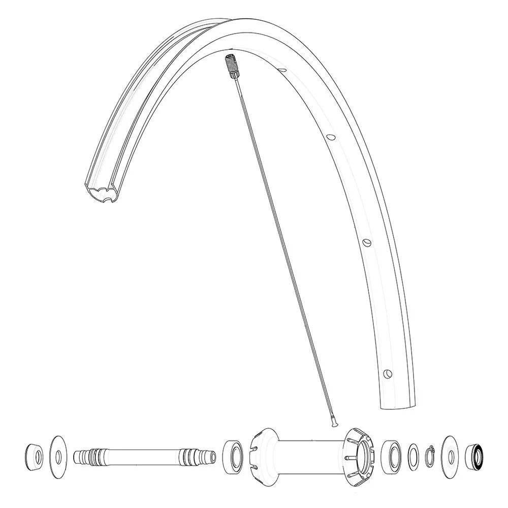 Mavic Kit 9 Front Ksyrium S Ekrar, Black, 289mm Mavic Kit 9 Front Ksyrium S Ekrar, Black, 289mm