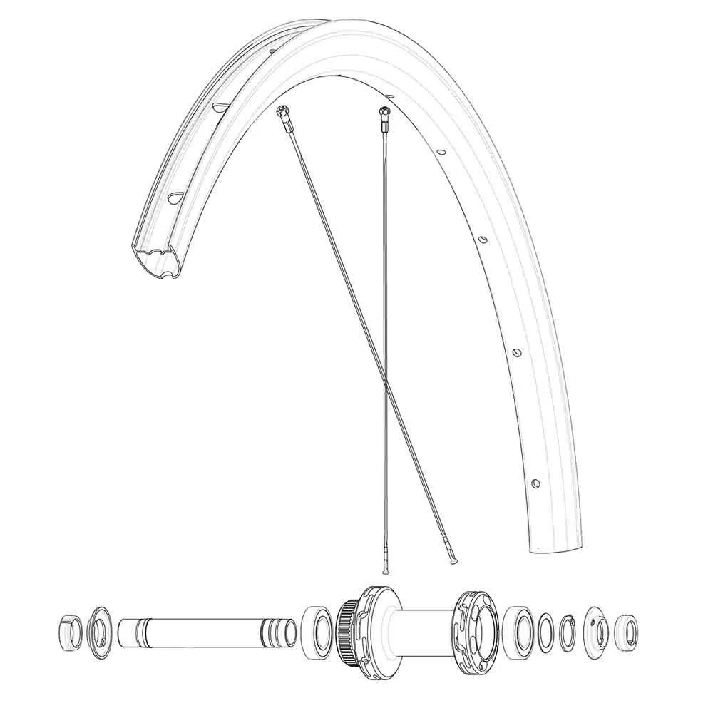 Mavic Ksyrium 30 Disc Ekrar 12 Enheter, Black, 287mm