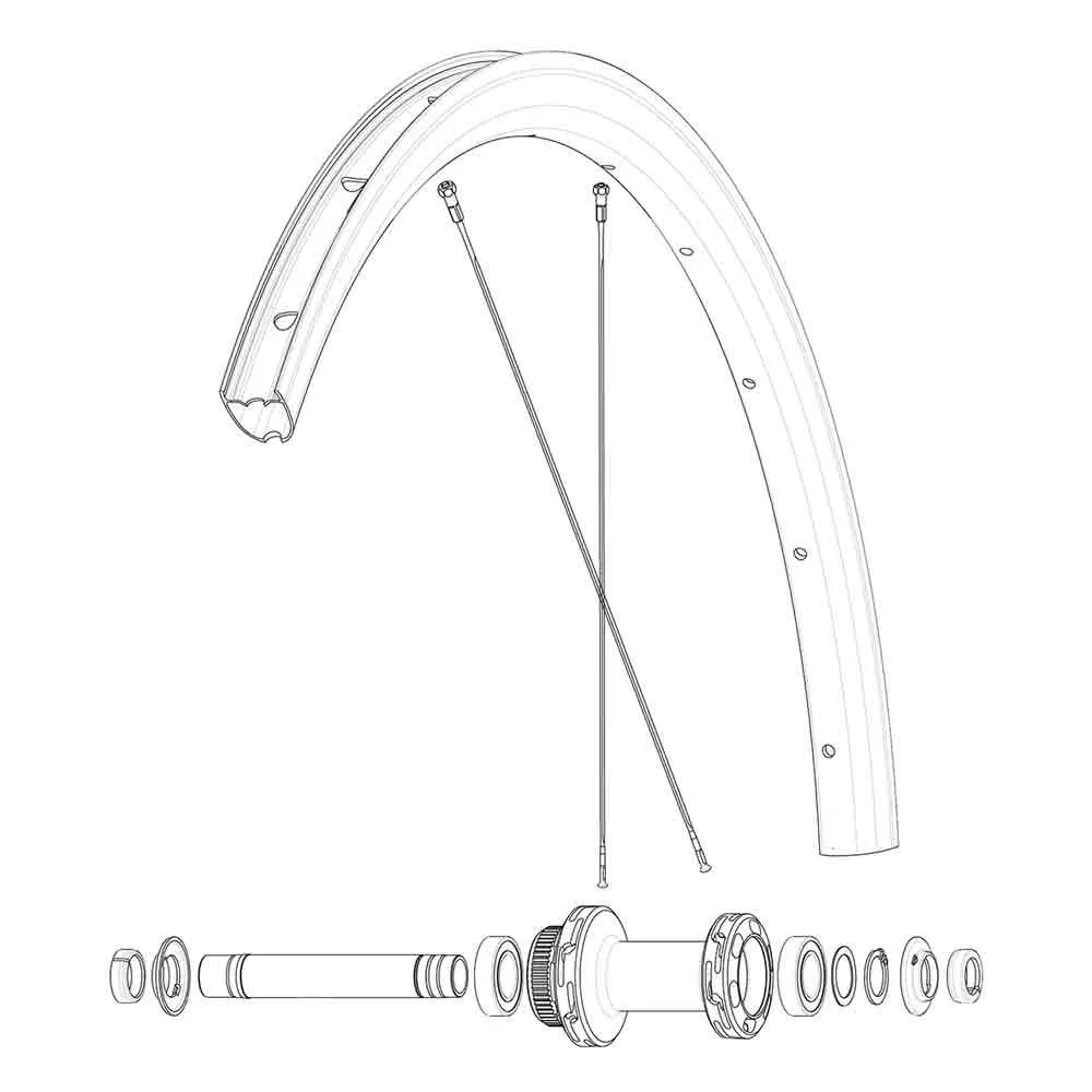 Mavic Ksyrium 30 Disc Fälg, Black, 28"-700