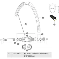 Mavic Ksyrium Disc Framhjulsspekarna 12 Enheter Mavic Ksyrium Disc Framhjulsspekarna 12 Enheter