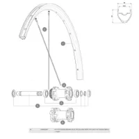 Mavic Ksyrium Disc Vänstra Ekrar 12 Enheter