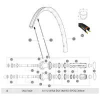 Mavic Ksyrium Elite Disc / Disc UST Ersatzspeichen ab Modell 2017