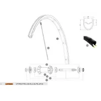 Mavic Ksyrium Elite Ust 20 Framfälg Mavic Ksyrium Elite Ust 20 Framfälg