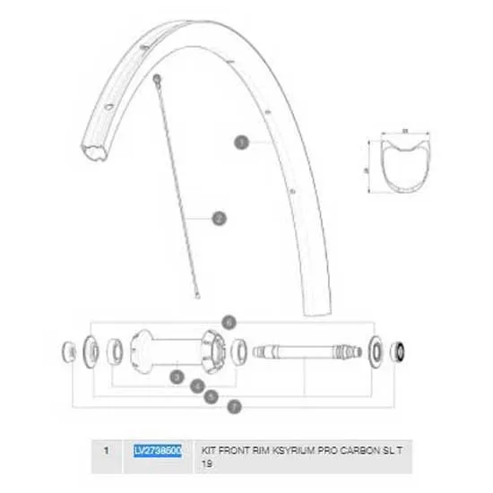 Mavic Ksyrium Pro Carbon Sl Tubular 19 Framfälg, Black, 700 - 28" 18H Mavic Ksyrium Pro Carbon Sl Tubular 19 Framfälg, Black, 700 - 28" 18H