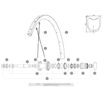 Mavic Ksyrium Pro Carbon Sl Ust Bakre Högra Ekrar 12 Enheter