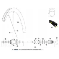 Mavic Ksyrium Pro Carbon Sl Ust Disc Bakre Högra Ekrar 12 Enheter Mavic Ksyrium Pro Carbon Sl Ust Disc Bakre Högra Ekrar 12 Enheter