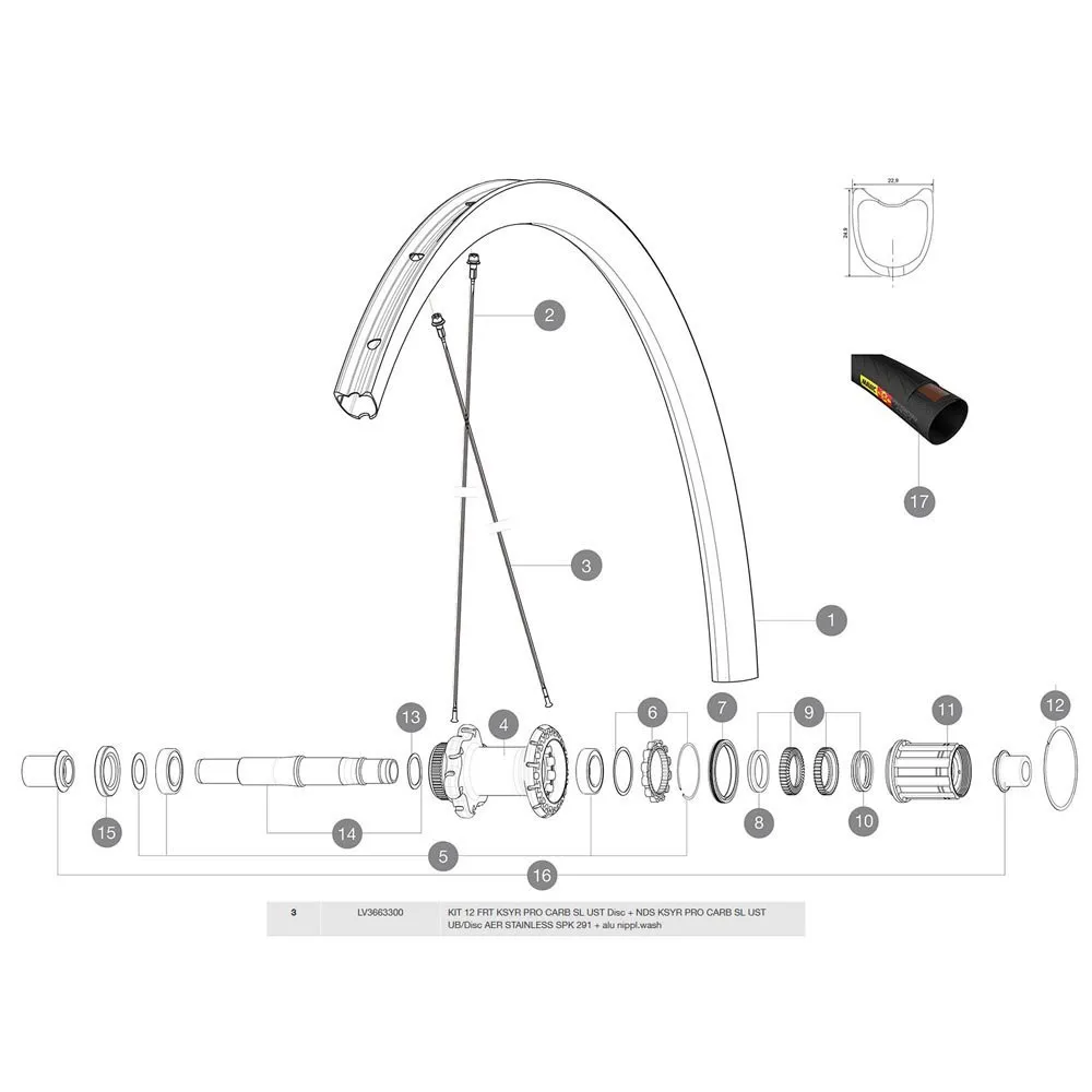 Mavic Ksyrium Pro Carbon Sl Ust Vänstra Ekrar 12 Enheter, Black, 291mm Mavic Ksyrium Pro Carbon Sl Ust Vänstra Ekrar 12 Enheter, Black, 291mm
