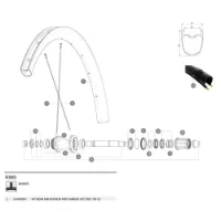 Mavic Ksyrium Pro Carbon Ust Disc 20 Bakfälg Mavic Ksyrium Pro Carbon Ust Disc 20 Bakfälg