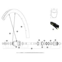 Mavic Ksyrium Pro Carbon Ust Disc Bakre Högra Ekrar 12 Enheter