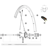 Mavic Ksyrium Pro Exalith 17c Bakfälg Mavic Ksyrium Pro Exalith 17c Bakfälg