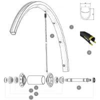 Mavic Ksyrium Pro Exalith 17c Framfälg Mavic Ksyrium Pro Exalith 17c Framfälg