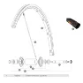 Mavic Ksyrium Sls Tubular Framfälg Refurbished, Black, 700 - 28" 18H
