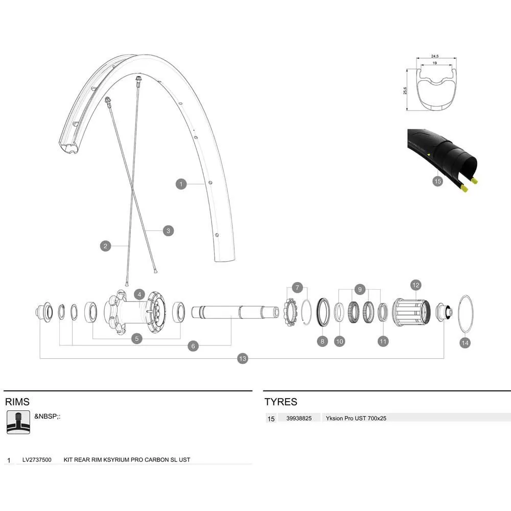 Mavic Kysirum Pro Carbon Sl Ust Front Fälg, Black, 700 - 28"